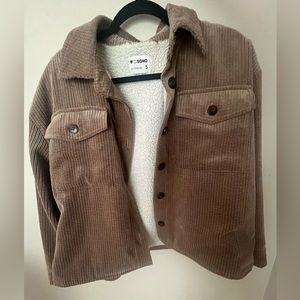 Brown button up jacket
